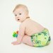 sugar skulls - day of the dead cloth diaper - custom color - reusable organic hemp nappy - fitted one size - snap closure