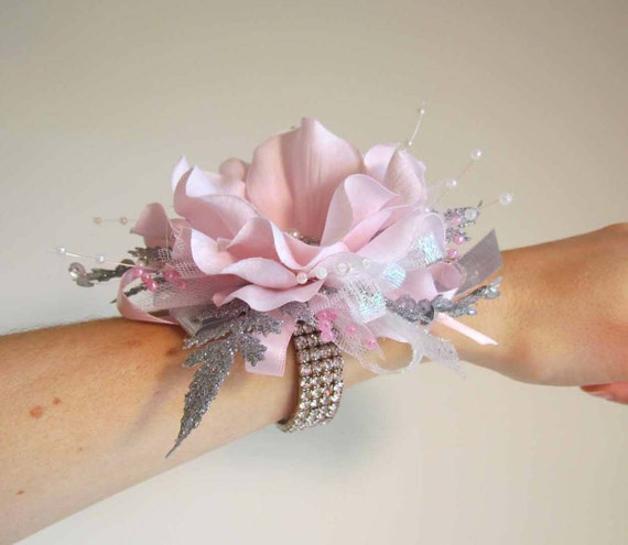 SALE PRICED Light Pink Prom Corsage & Boutonniere