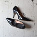 Only the Lonely heels / vintage 1960s shoes / patent leather 60s heels 6-6.5