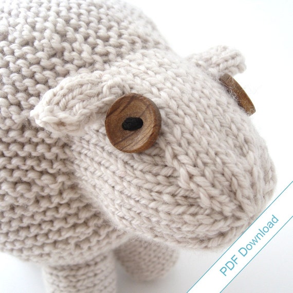 Knitting Pattern PDF. Toy Sheep. Knit Your Own Flock.