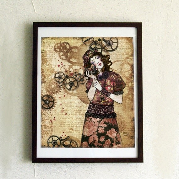 Limited Edition Print - Mechanic of my Heart 5/10 by MinaSmoke steampunk buy now online Limited Edition Print - Mechanic of my Heart 5/10 by MinaSmoke steampunk buy now online
