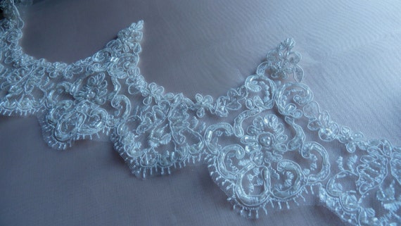 Ivory Beaded Lace Salvadora main image 1