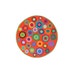 Super Sale Discount Price - Baby Quilt, Crib Quilt, Baby Bedding, Table Quilt, Mini Quilt, Wall Quilt - Dancing Dots in Orange