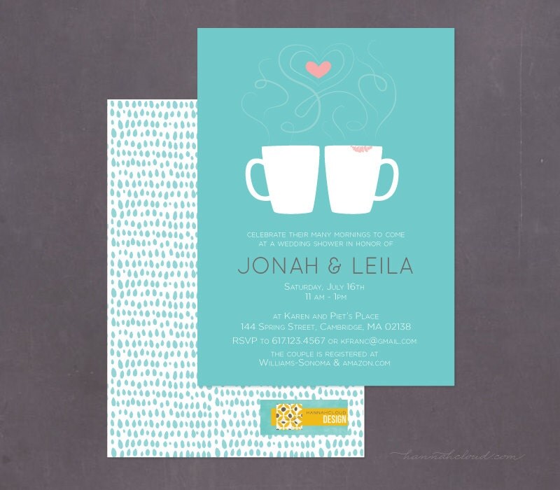 Steamy Mornings Couples Wedding Shower / PostWedding Brunch