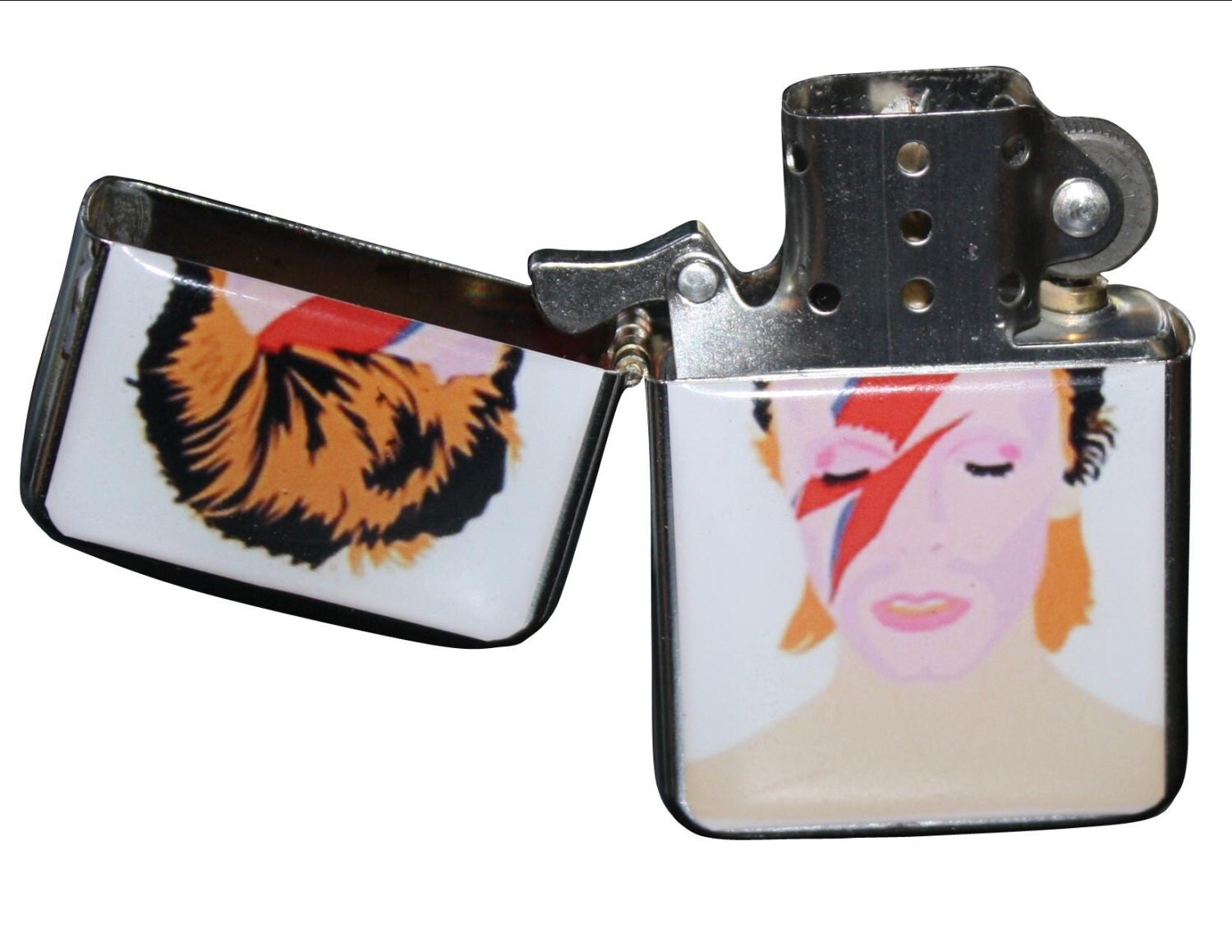 DAVID BOWIE cigarette lighter zippo style... by kayciwheatley