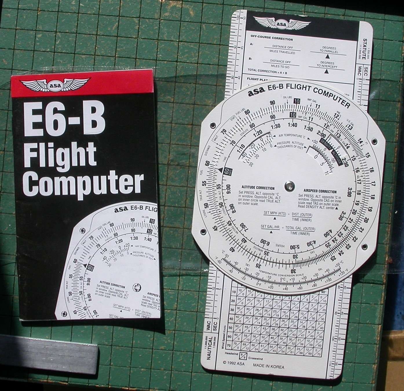 ASA E6-B Flight Computer Vintage 1992