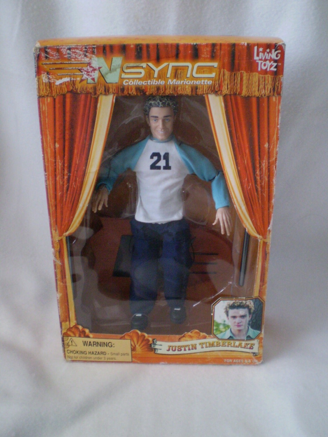 Retro N Sync Justin Timberlake Marionette Puppet Doll In