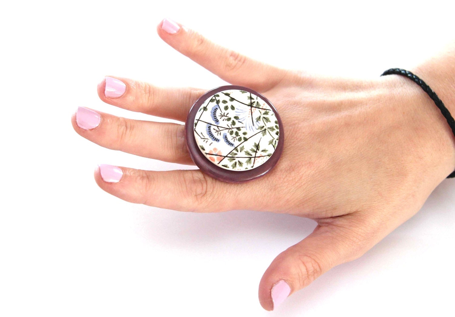 Big Statement Ring big bold handmade adjustable by StudioLeanne