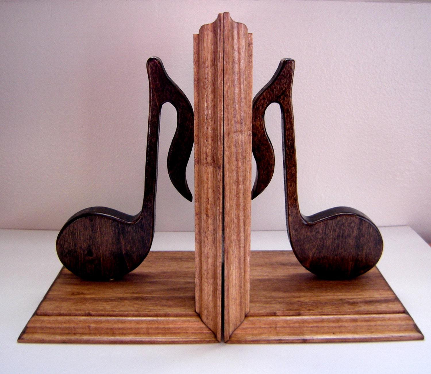 Music Note Bookends handcrafted home decor music notes