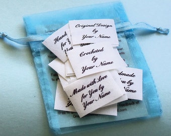 Qty 36 - 1 x 1 1/2 Inch Custom Clothing Labels
