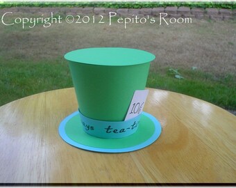 Print-INK Alice In Wonderland Top Hat Color Printable PDF