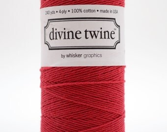 Full Spool - 240 Yards - Red - Deep Red - Baker's Twine
