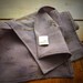 Moody Mauve Crepe de Chine Silk Scarf - Hand Dyed Fall Accessory - Womens Organic Purple Printed Head Scarf - Ready to Ship
