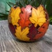 Painted Gourd Art Bowl Fall Home Autumn Centerpiece Home Made to Order