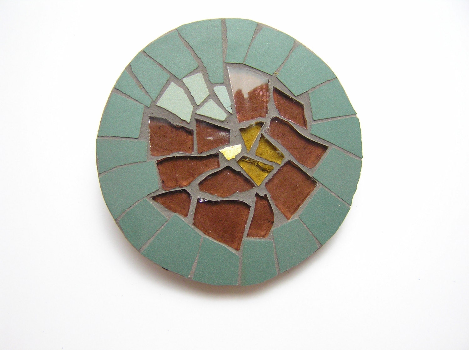 fridge Mosaic with stained glass and ceramic tiles