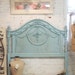Painted Cottage Shabby Aqua Romantic Headboard BD09