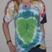 Tie Dye American Apparel Organic V-Neck S Heart
