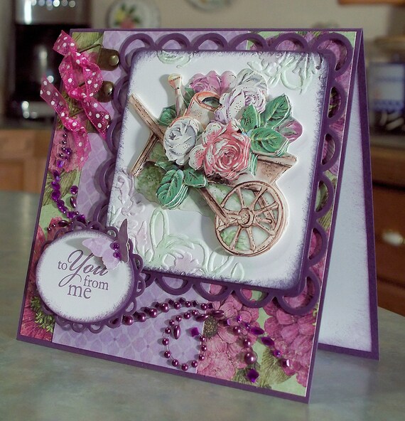 All Occasion Decoupage Card Birthday Mother's Day