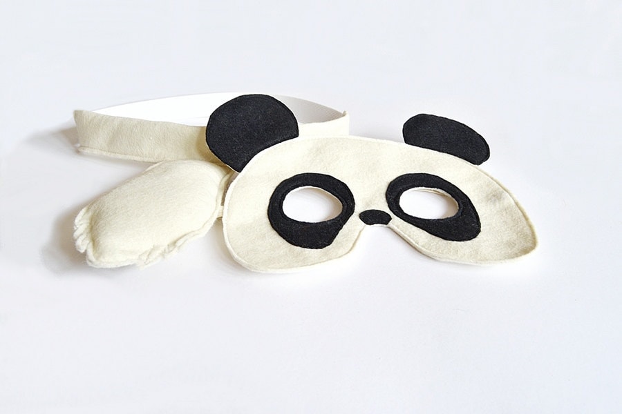 Panda Mask And Tail For Children Kids Halloween Costume Eco