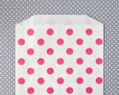 Pink Polka Dot Goody Bags / Favor Bags / Treat Bags (20) - 5 x 7.5 inches Il_170x135