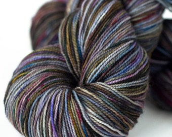 Superwash Merino Sock Yarn - hand dyed - 100g