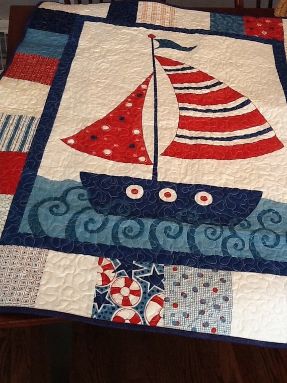 nautical-boat-quilt-sailing-ship-baby-quilt-in-blue-and-red