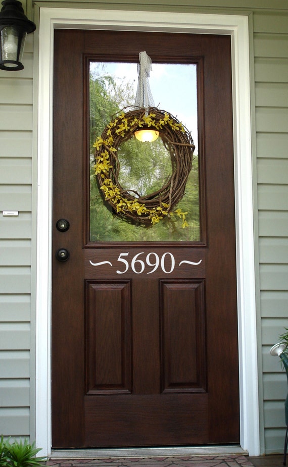 Front Door Number Decal Address Decal Outdoor Decal 1