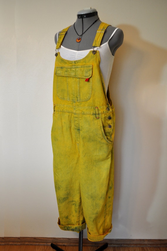 gold overalls