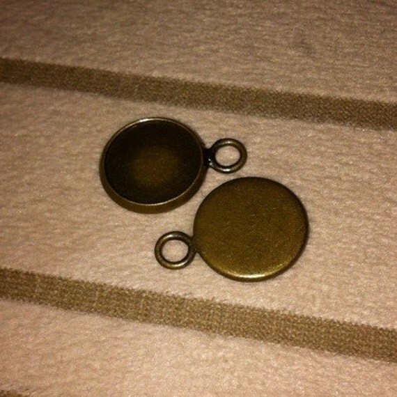 10pcs 12mm brass base trays the same side of the the loop 10pcs 12mm brass base trays the same side of the the loop
