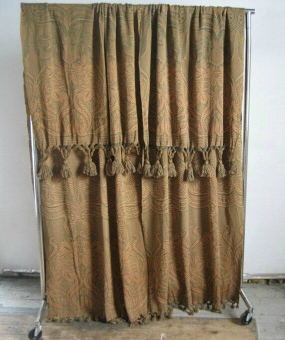 Pair Victorian Portieres Door Curtains by UppNorthEh on Etsy