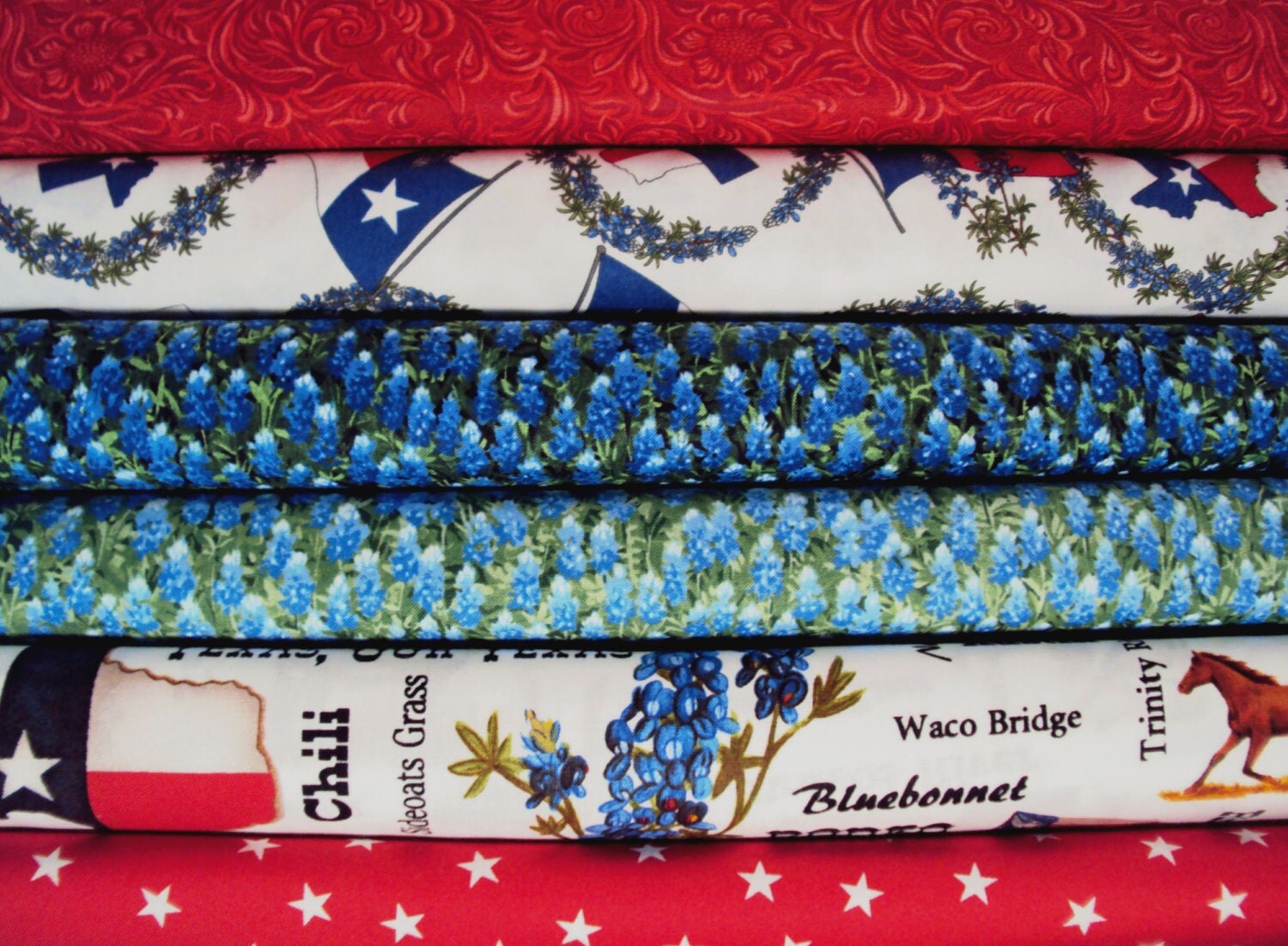 TEXAS fabric 6 fq Moda western by melodyoftheheart