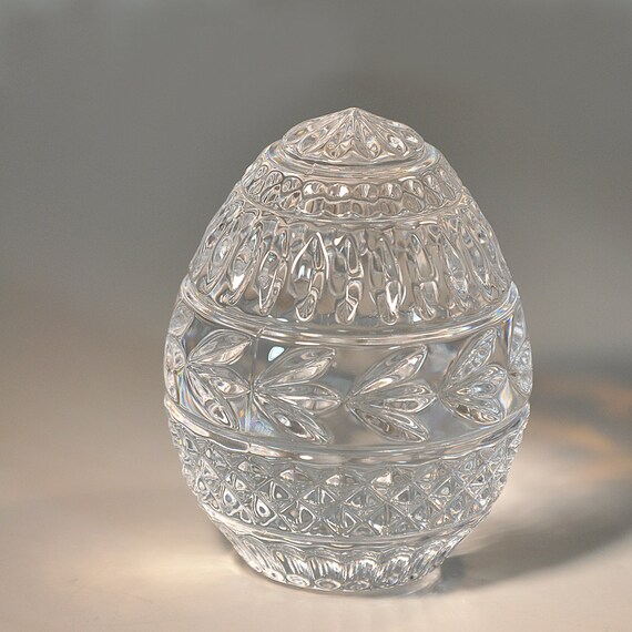 Cut CRYSTAL fancy Vintage German EASTER EGG