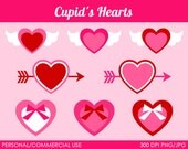 Valentine's Hearts Clipart - Digital Clip Art Graphics for Personal or Commercial Use Il_170x135