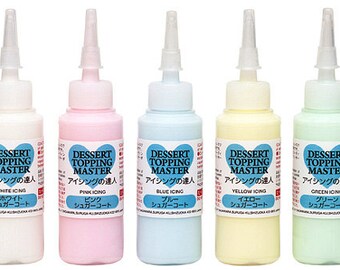 One 20ml Bottle of Tamiya Decoration Series Icing or Sugar Coat. Fake icing for miniature food. Choose from the colours available