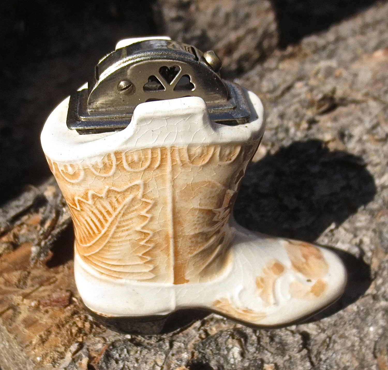 Vintage RELIANCE Novelty Cowboy Boot Ceramic by delilahsdeluxe