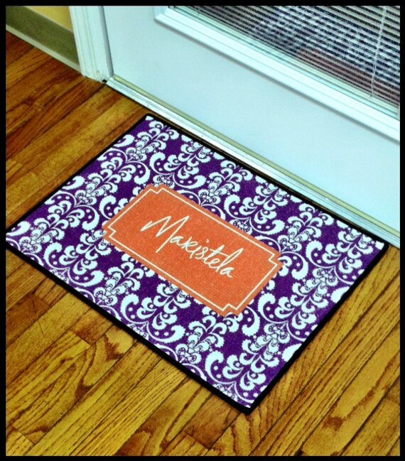 Personalized Door Mat Indoor and Outdoor Use by rrpage on Etsy