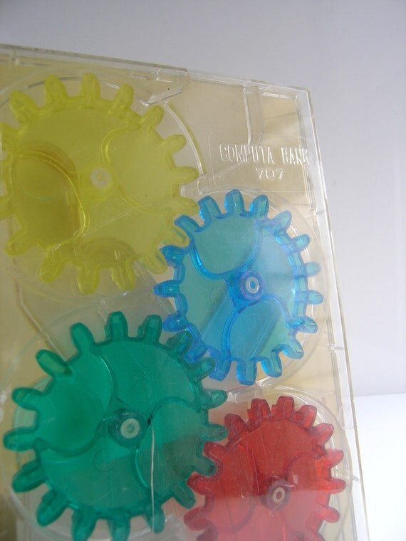 Computa Bank 707 crank rotary piggy bank coin sorter plastic