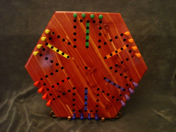 Wooden Wahoo/Aggravation Game Board by kirchmerenterprises on Etsy