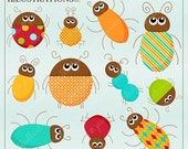 Bugg Outt Cute Digital Clipart for Card Design, Scrapbooking, and Web Design, Bug Insect Clipart Il_170x135