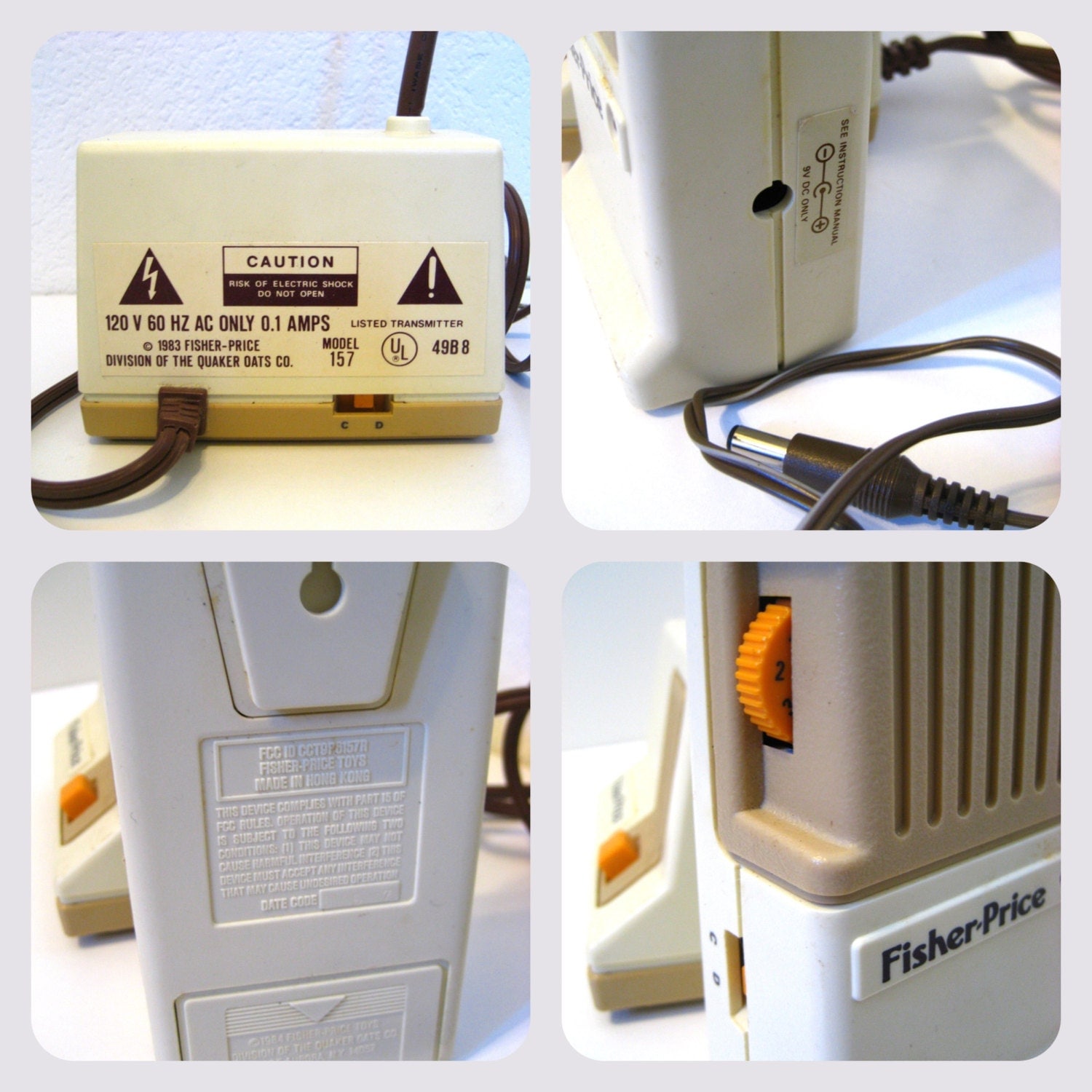 Vintage FisherPrice Baby Monitor Set // 1980s