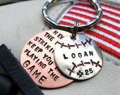 Baseball Player/Coach Keychain