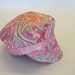 Baby Girl Newsboy Cap Hat Pink Paisley Infant Girl