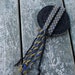 Tablet Weaving, Card Weaving, Medieval Trim, Black, Gold, Blue