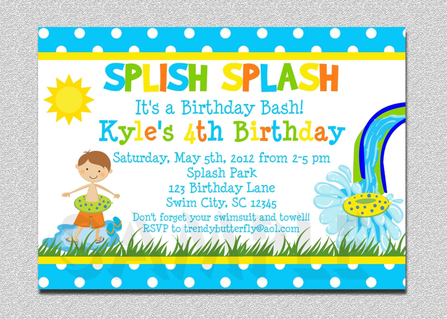Party Invitations For Boys 5
