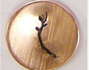 Branch Metal Design Stamp-Measures approx 5 mm- Design Stamp-Metal Stamping Supplies for Personalized Jewelry