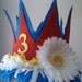 Birthday Crown Whimsical Felt Party Hat Personalized and Customized with Age and Colors