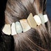 Stormy SeaTumbled Pottery and Glass Hairclip