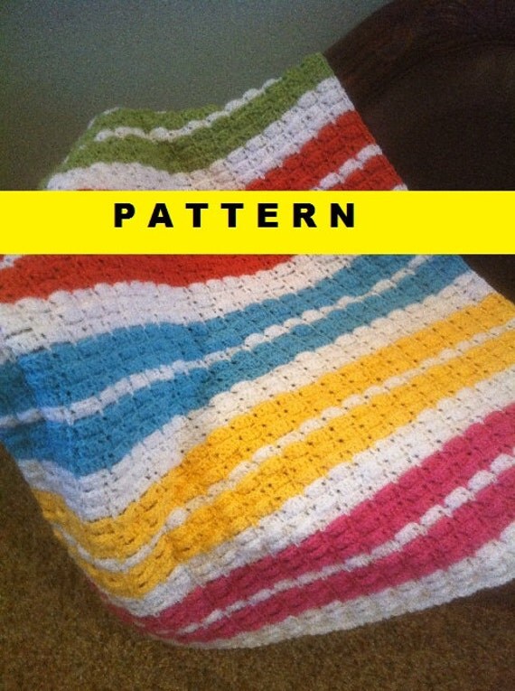 Crochet Pattern LAYERED RUFFLES Baby Afghan by CROCHETBYMELISSA