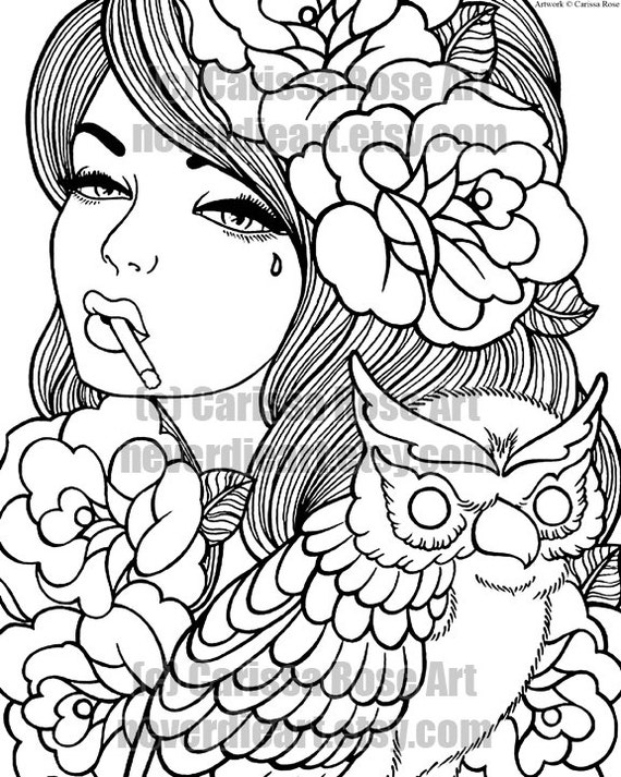 tattoo art coloring pages - photo #14