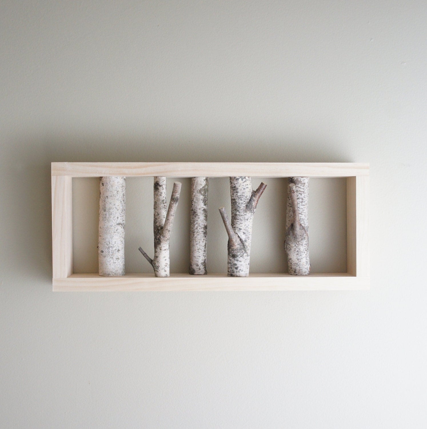 white birch forest wall art birch branch birch log wall